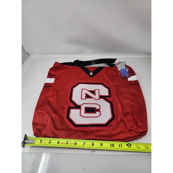 FAN-dom U Handbags - NCAA Womens MVP Jersey Tote North Carolina State Red Poly Blend Casual Size One